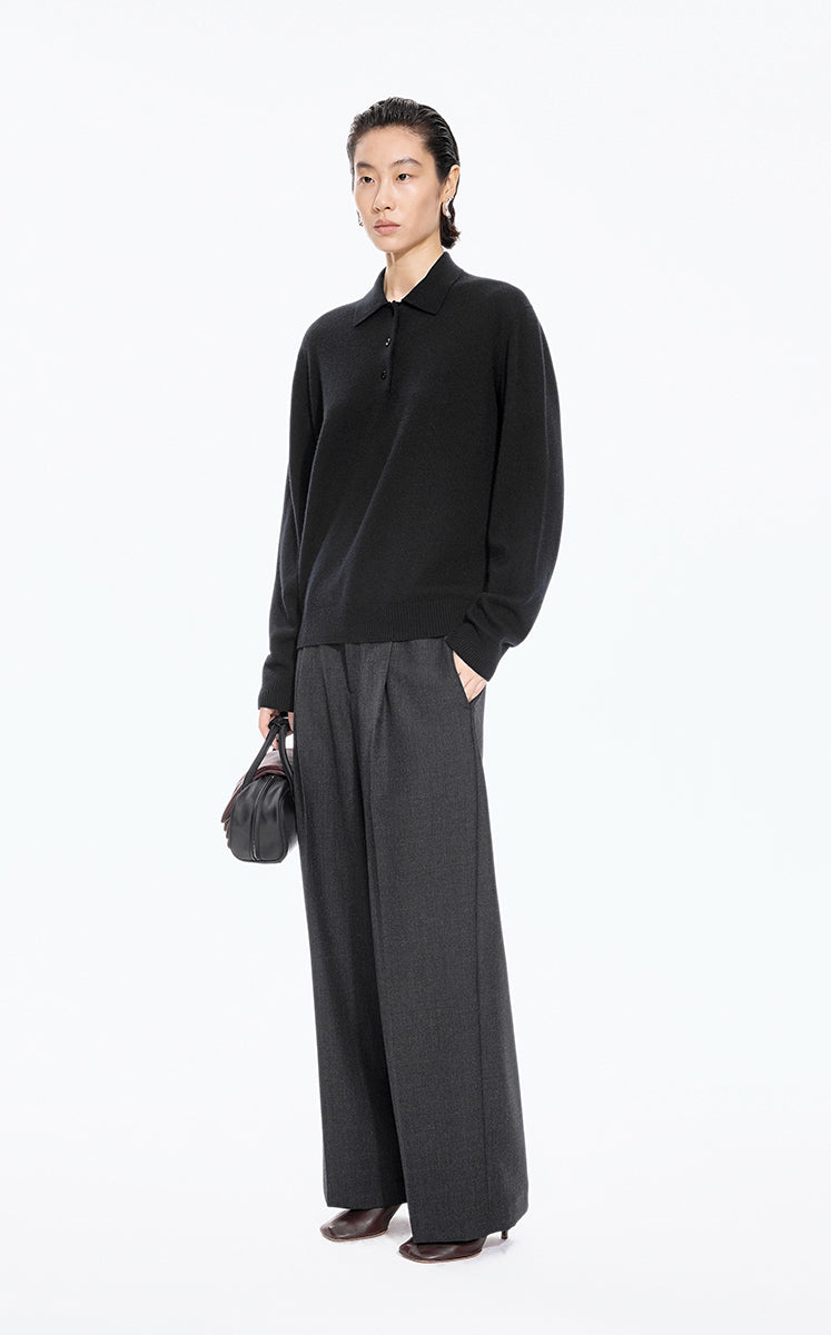 Sweater / JNBY O-shaped Wool-Cashmere Pullover