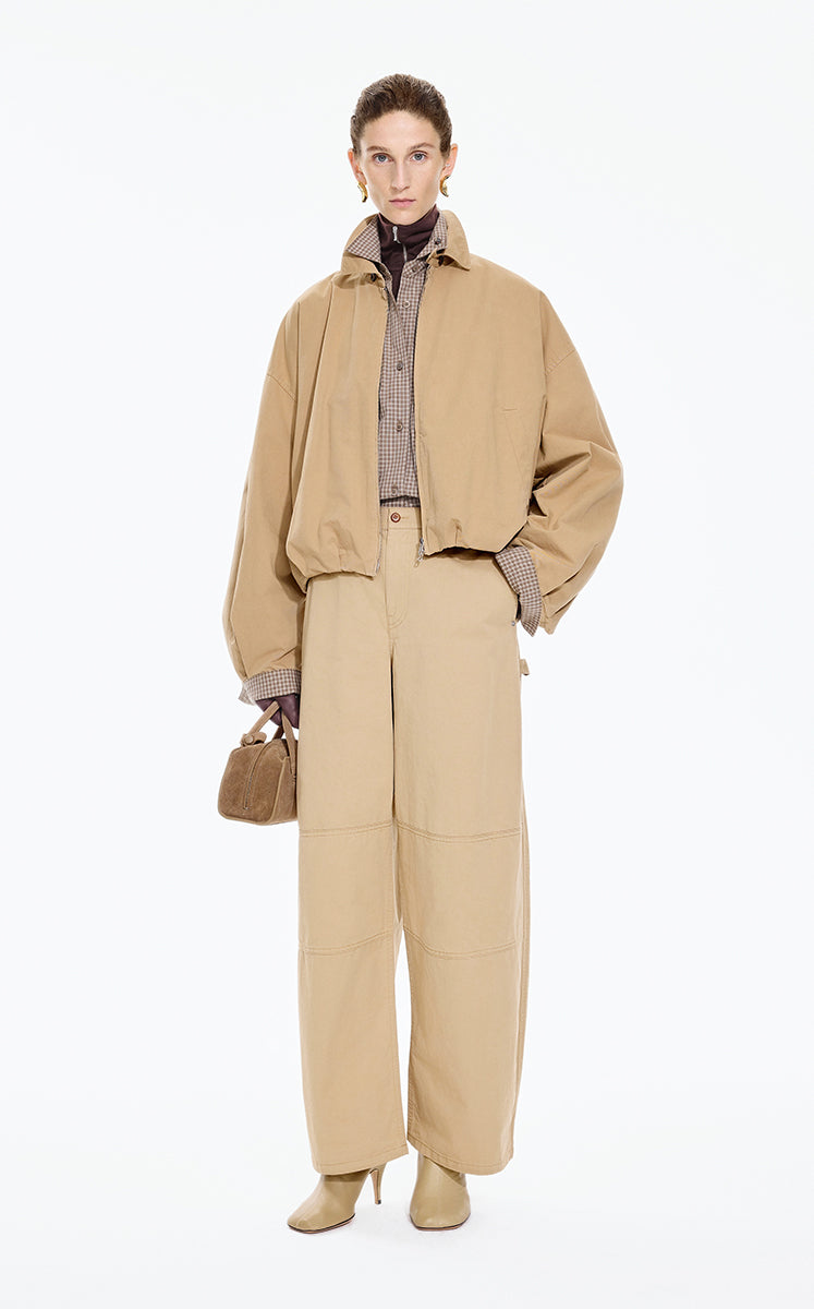Jacket / JNBY Oversized Cotton Cropped Jacket