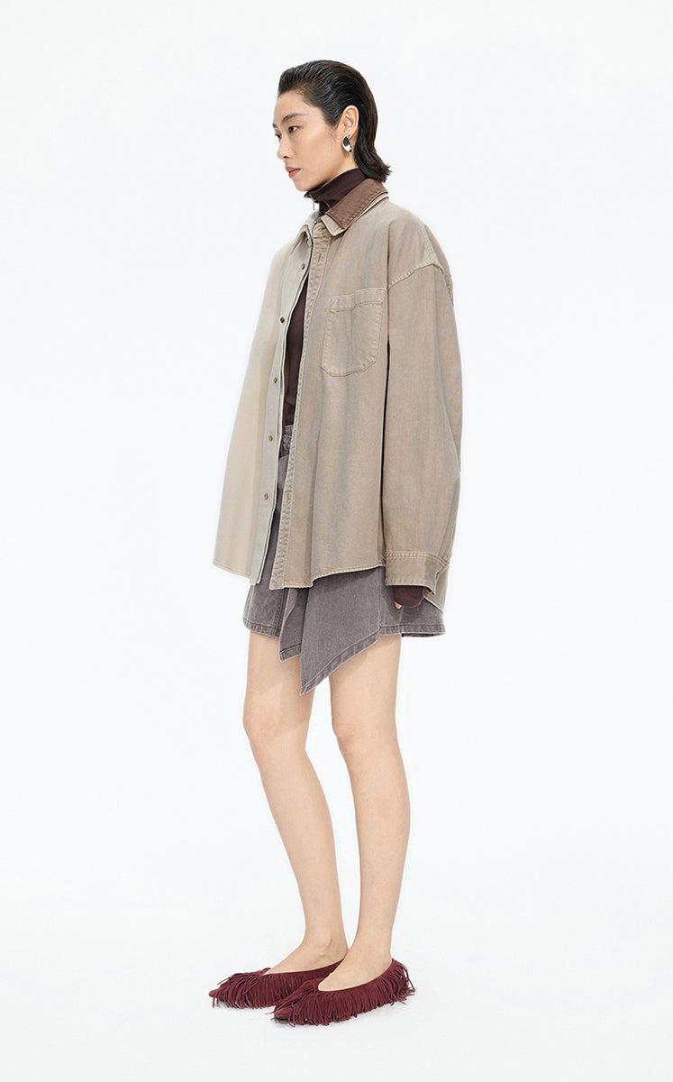Jacket / JNBY Oversized Colorblock Denim Jacket