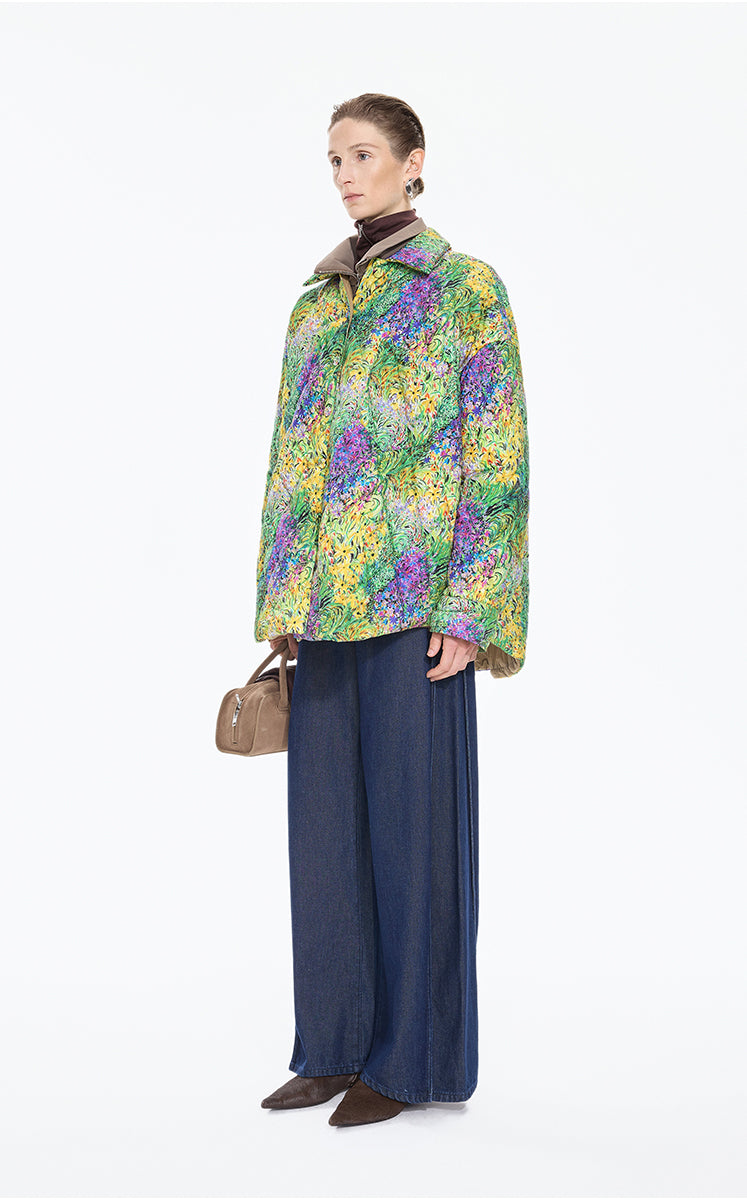 Coat / JNBY Oversized Quilted Shirt Puffer
