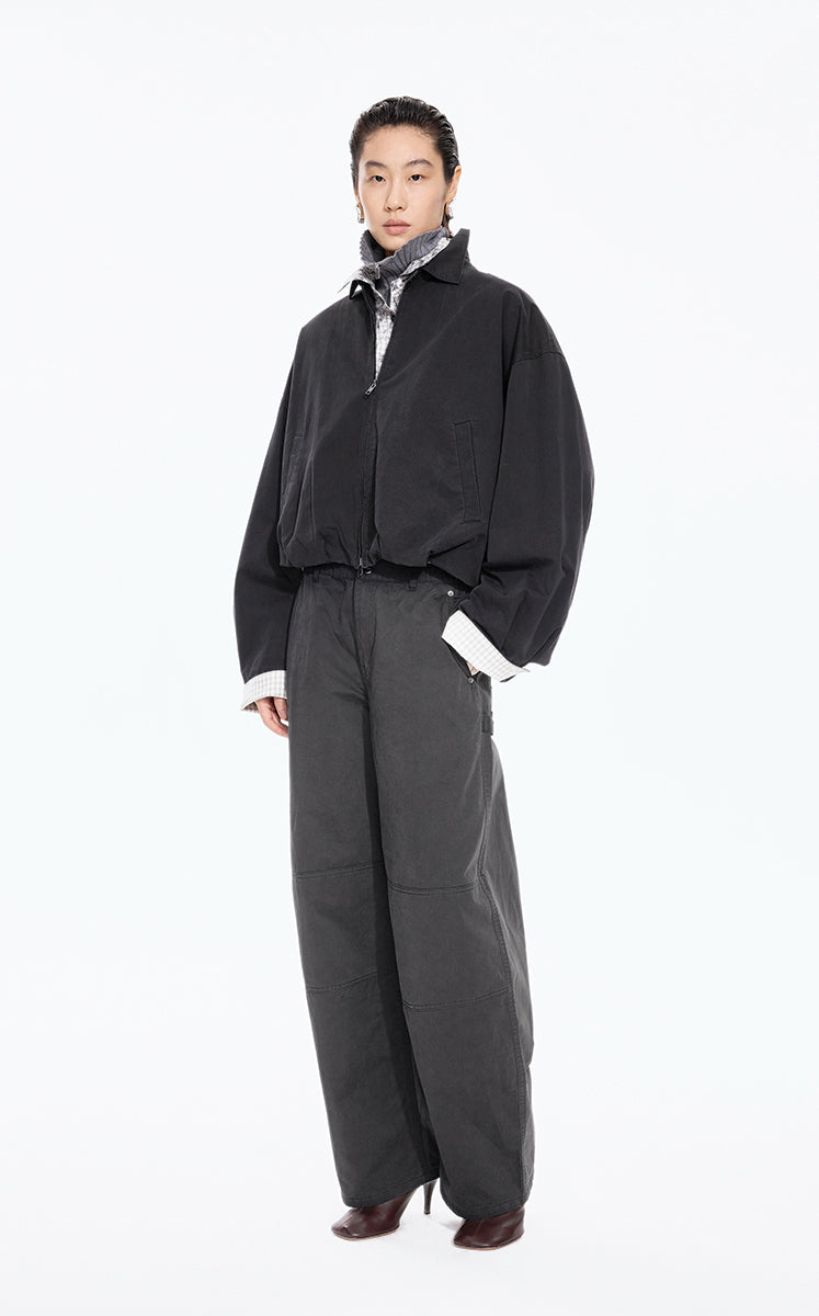 Pants / JNBY Cotton Twill Straight-Leg Trousers