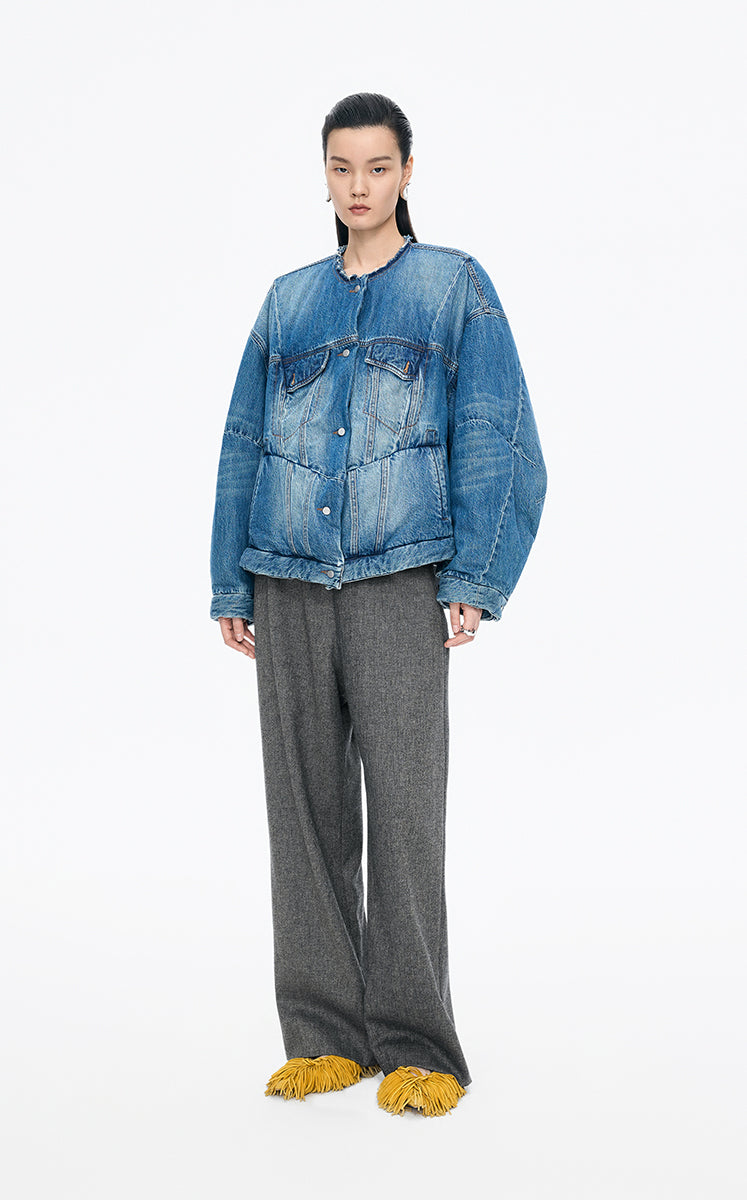 Pants / JNBY Straight-Leg Drawstring Wool Blend Trousers
