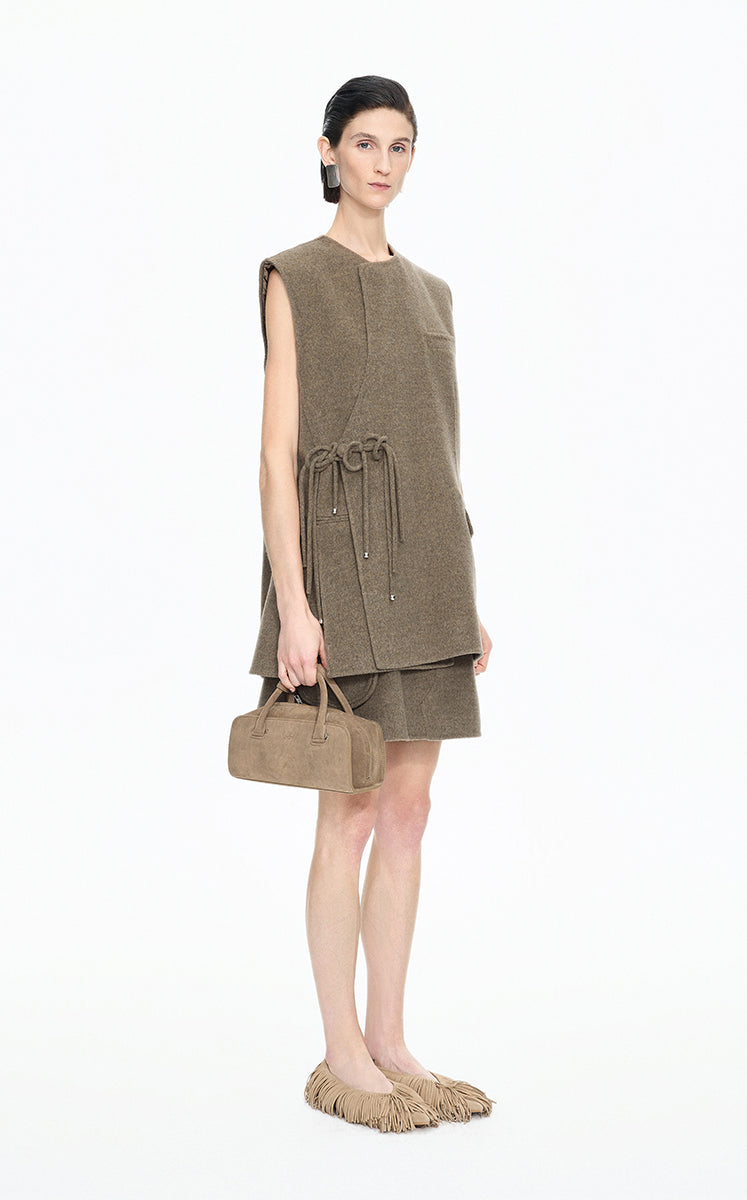 Vest / JNBY Double-Faced Collarless Wool Vest