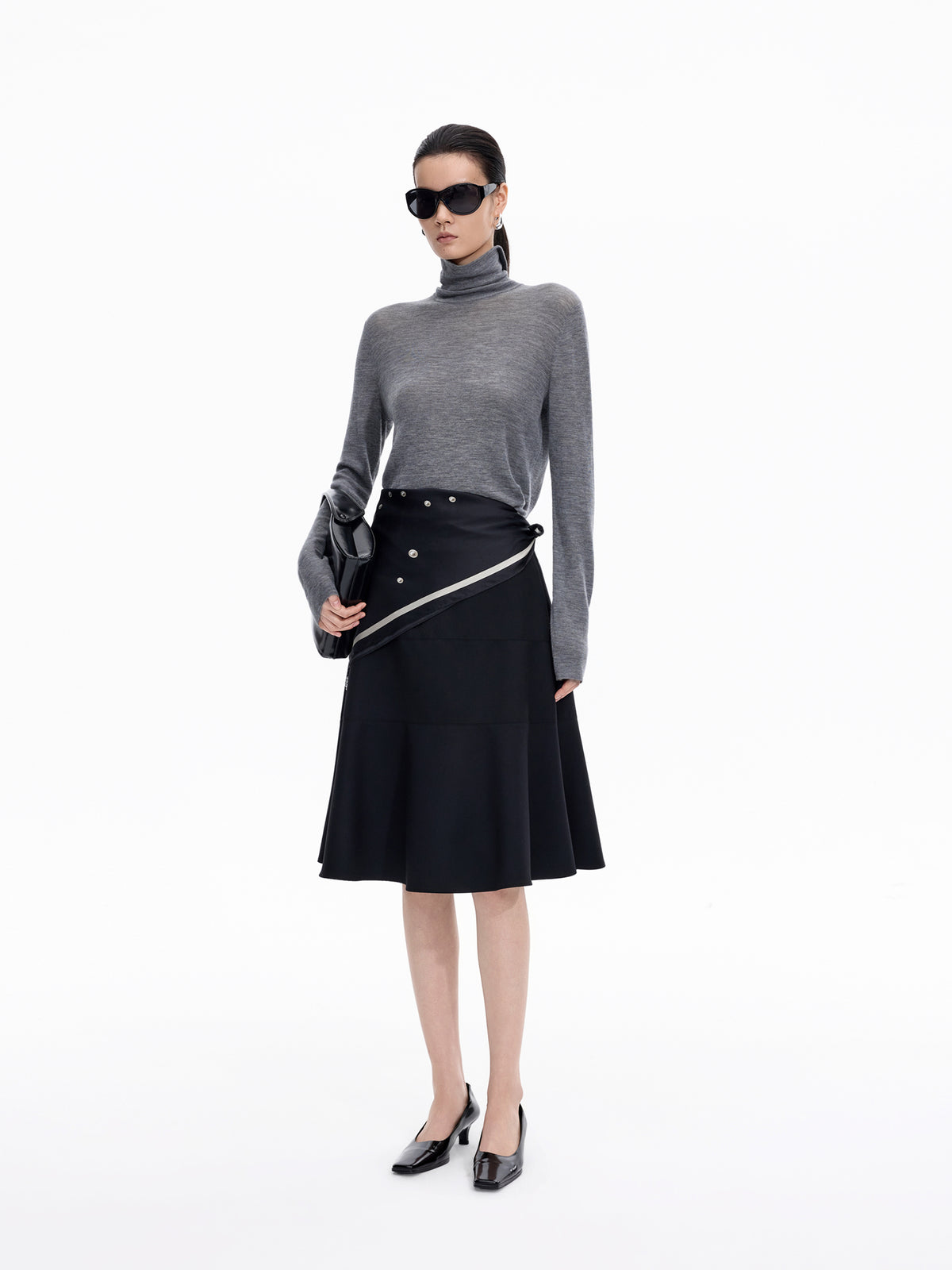 Sweater / JNBY Merino Wool Ribbed Turtleneck