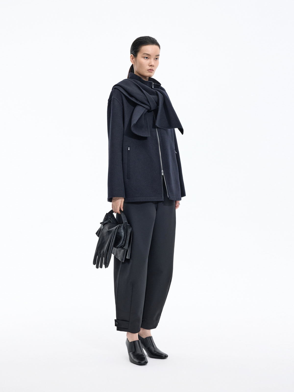Jacket / JNBY Oversized Wool Blend Double-Face Coat