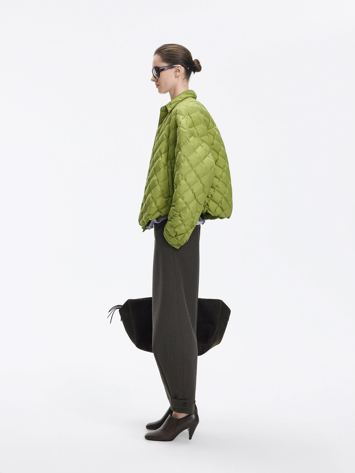 Jacket / JNBY Oversized Short Down Coat with 95% White Goose Down