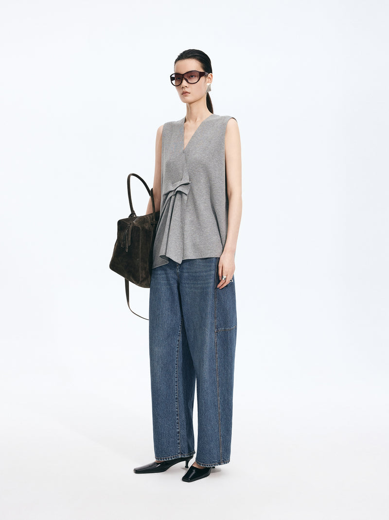 Jeans / JNBY High-Waist Banana Cut Denim Trousers