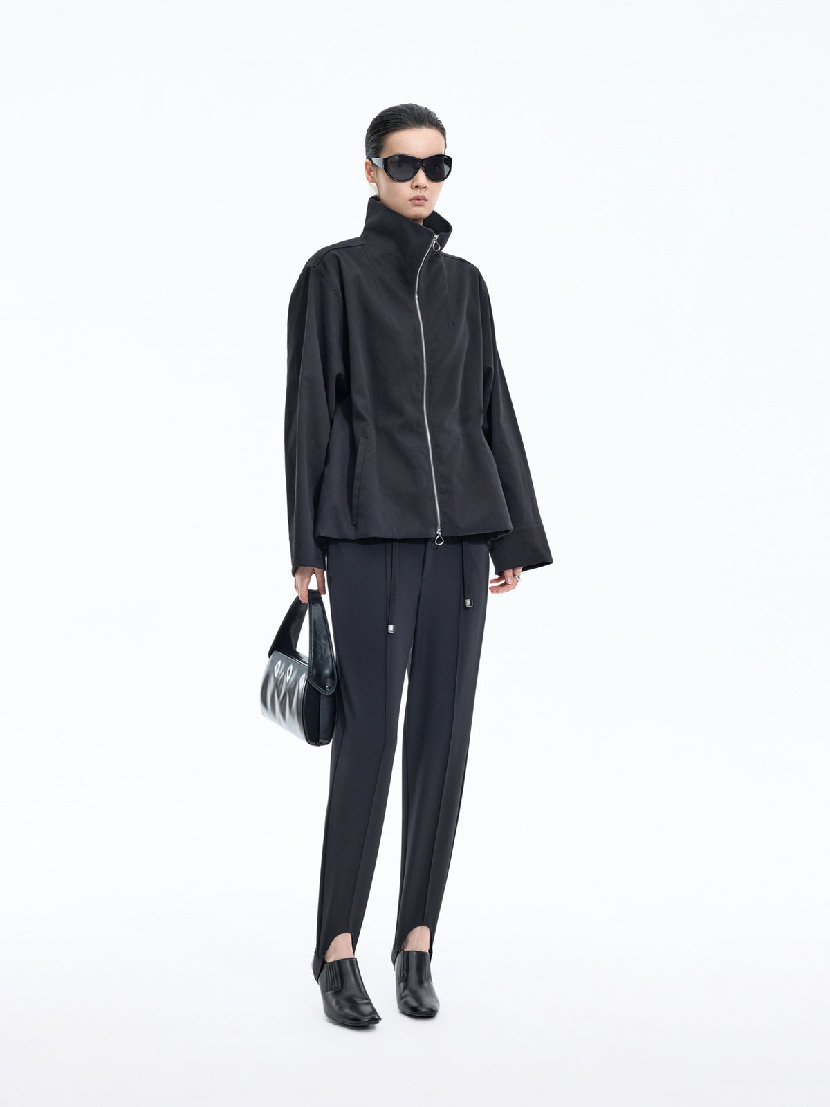 Pants / JNBY Nylon Blend Tapered Trousers