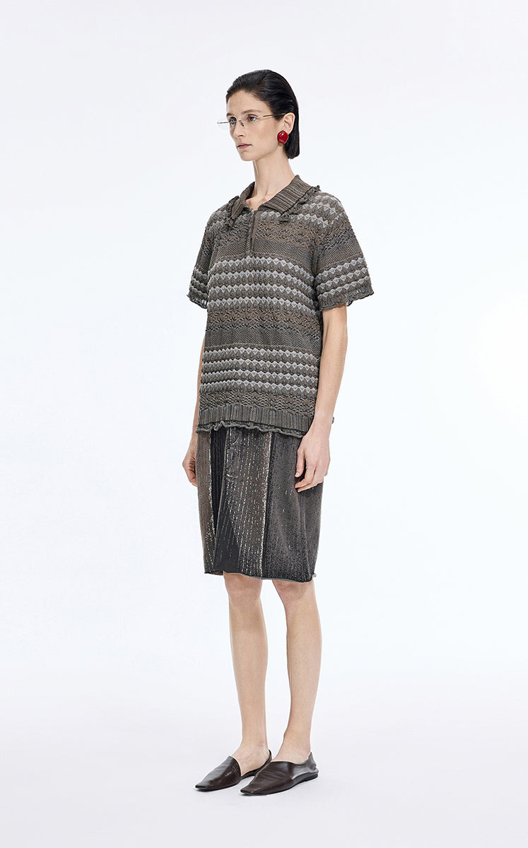 Skirt / JNBY Mid-Length Stretch Waist Skirt