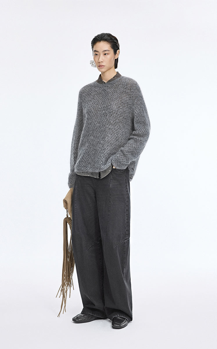 Pants / JNBY Vintage Textured Denim Pants