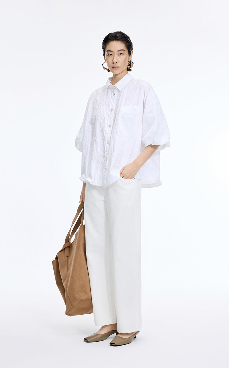 Pants / JNBY High-Grade Cotton Blend Straight Jeans