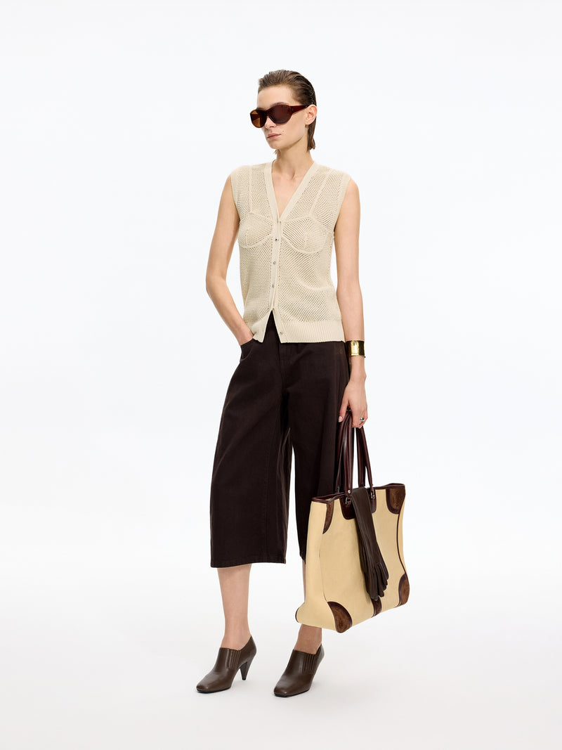 Vest / JNBY Washi Paper Blend Knit Vest