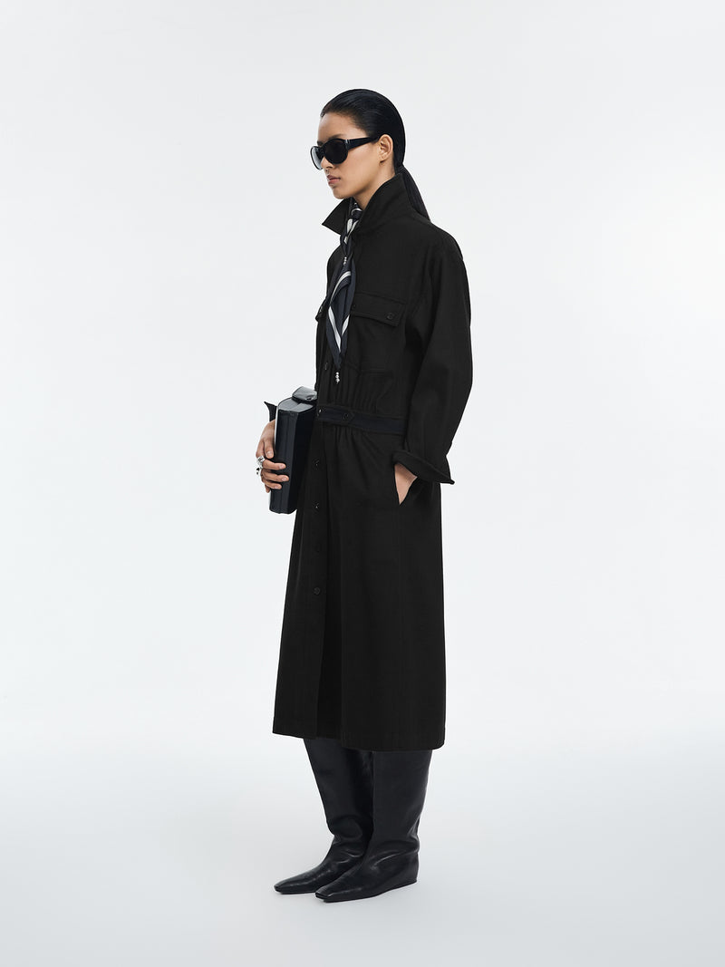Dress / JNBY Wool Cashmere T-Silhouette Long Dress