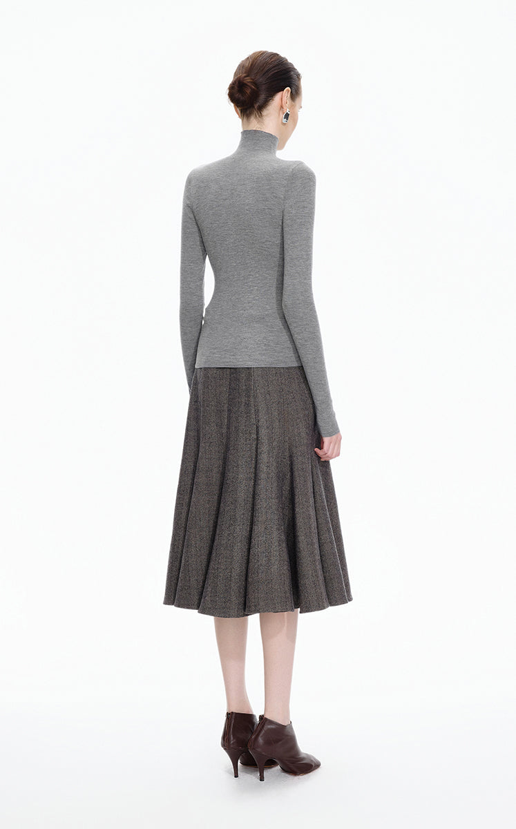 Sweater / JNBY Fitted Wool Turtleneck Pullover