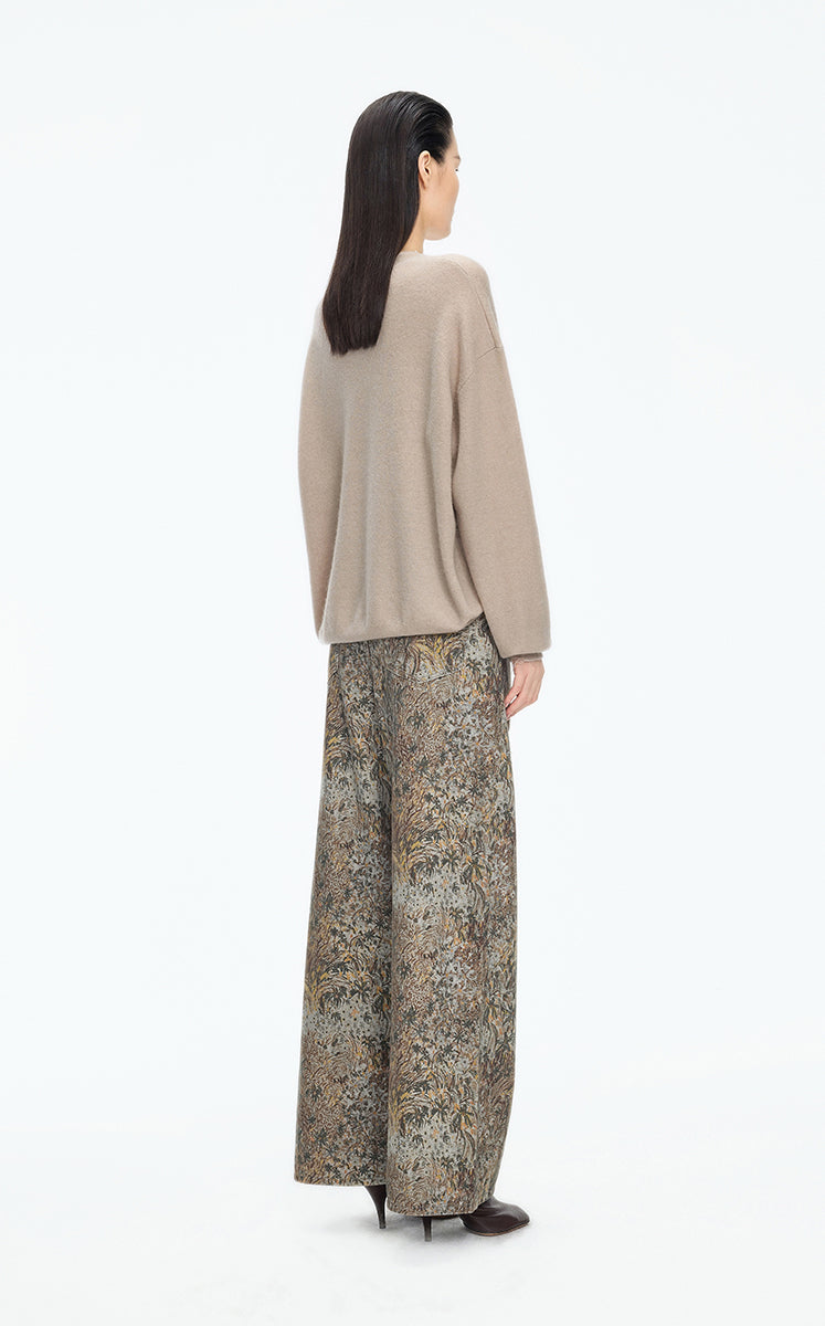 Sweater / JNBY Cat Motif Mohair Blend Pullover