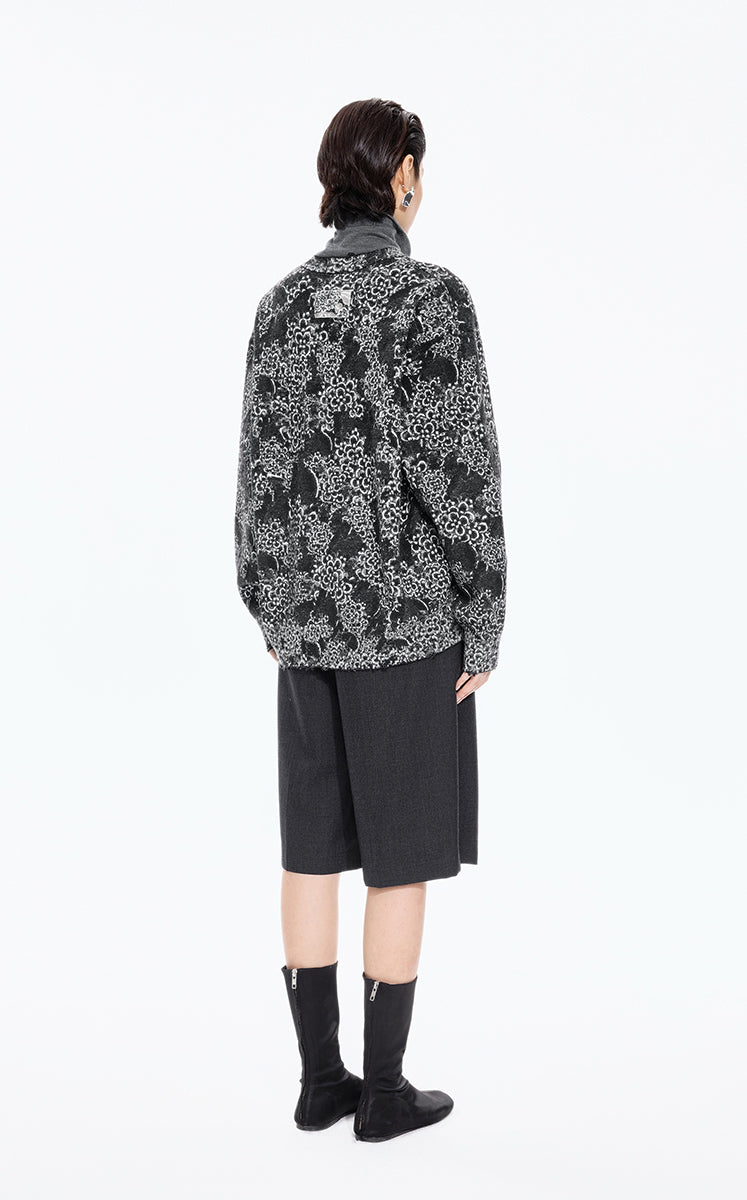 Sweater / JNBY Floral Screen Oversized Pullover
