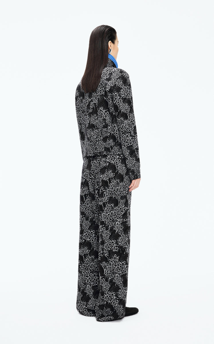 Sweater / JNBY Shadow Art Wool Blend Cardigan