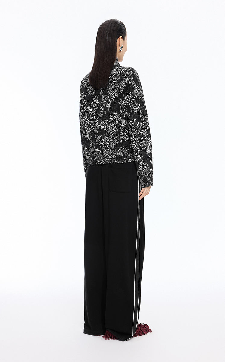 Sweater / JNBY Shadow Art Wool Blend Cardigan