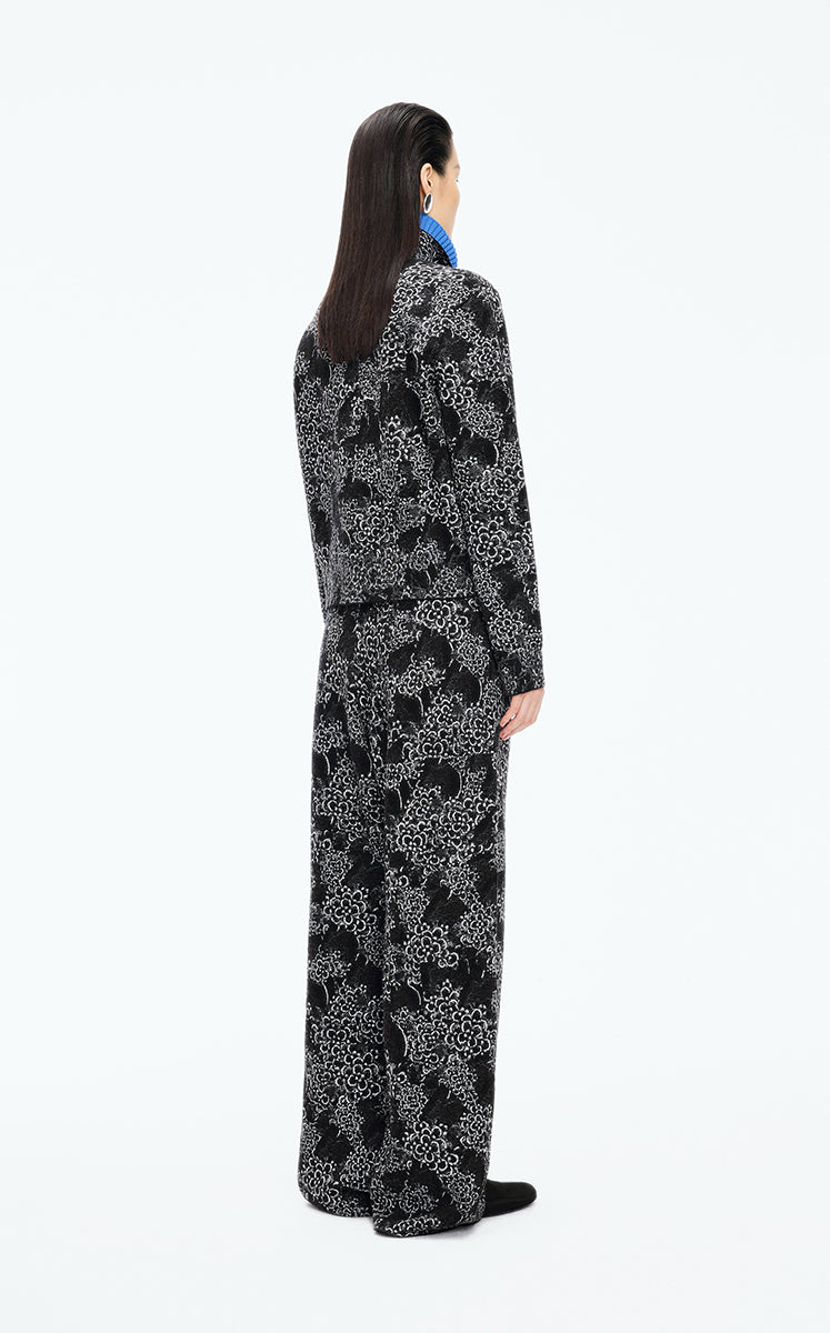 Pants / JNBY Shadow Art Straight Wool Blend Pants
