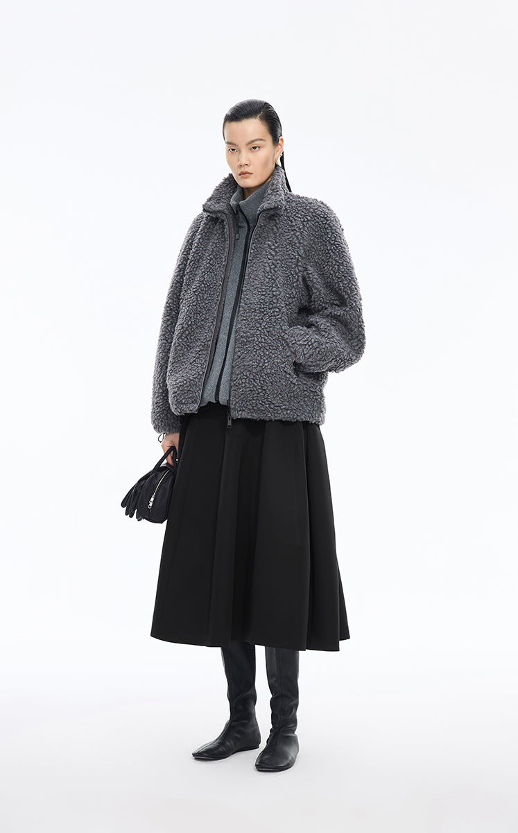 Skirt / JNBY Mid-Length Flared Waist Skirt