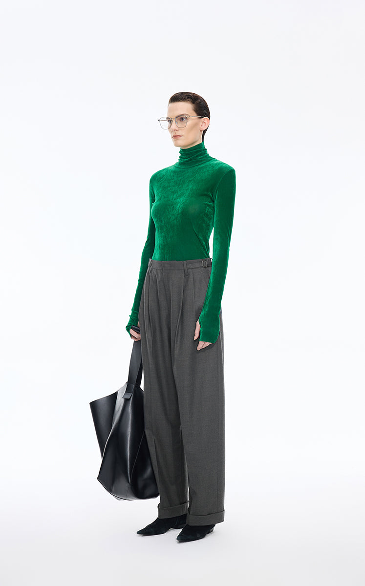 Pants / JNBY Straight-Leg Wool-Blend Trousers