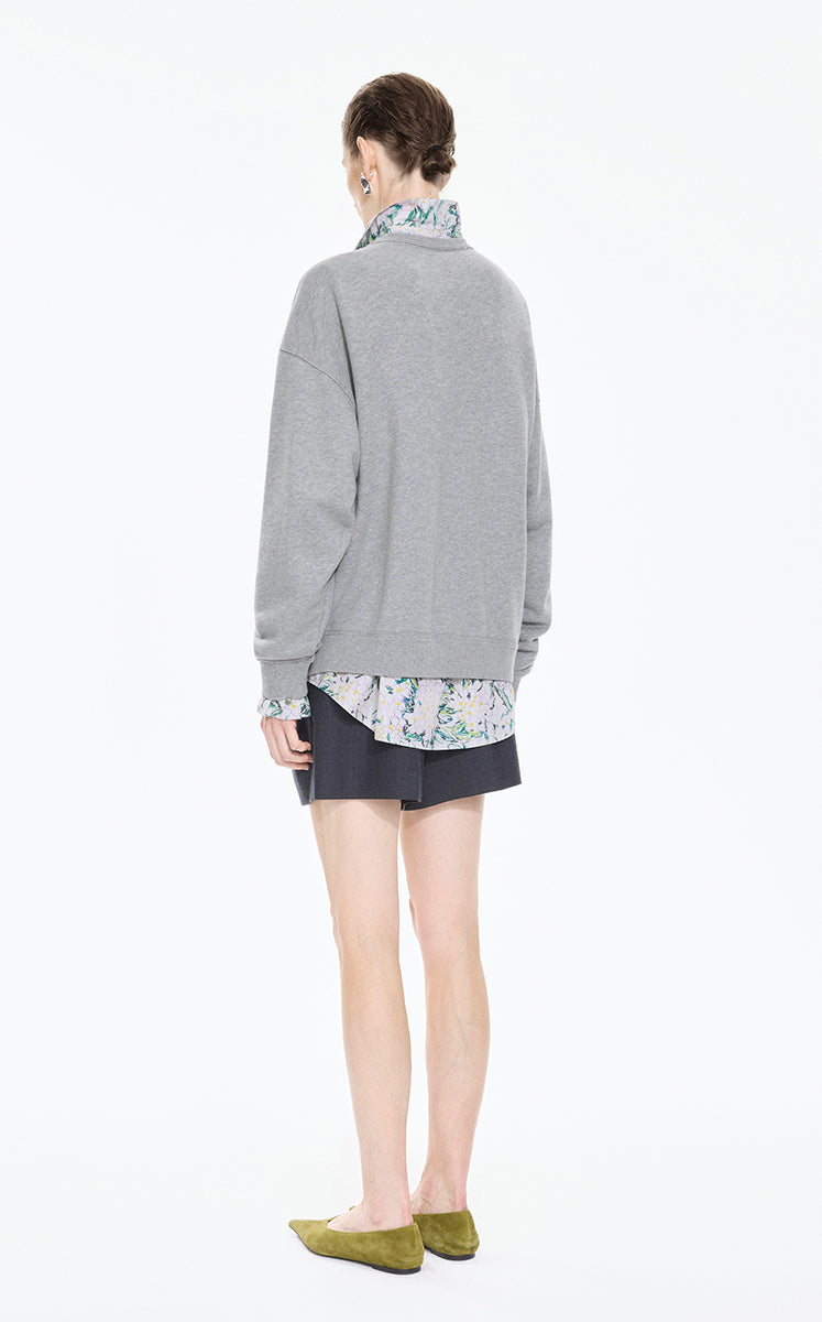 Sweatshirt / JNBY Floral motif Cotton Pullover