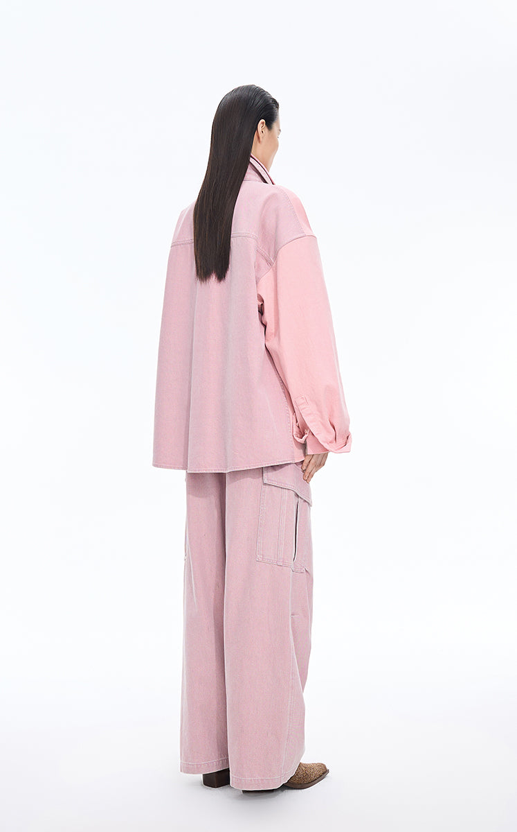 Jacket / JNBY Oversized Colorblock Denim Jacket