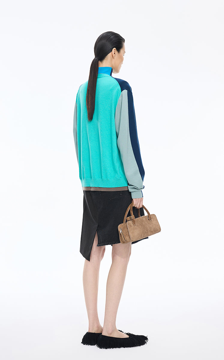 Skirt / JNBY A-line Irregular Cut Cotton Midi Skirt