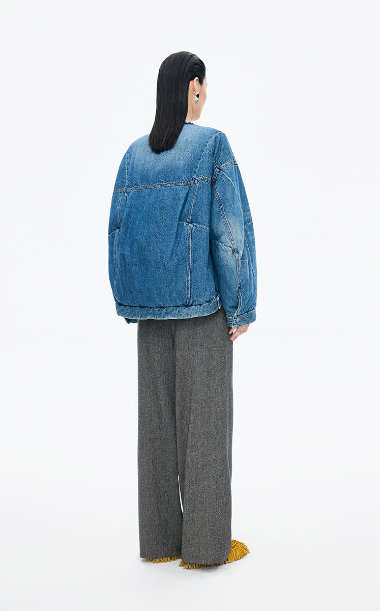 Pants / JNBY Straight-Leg Drawstring Wool Blend Trousers
