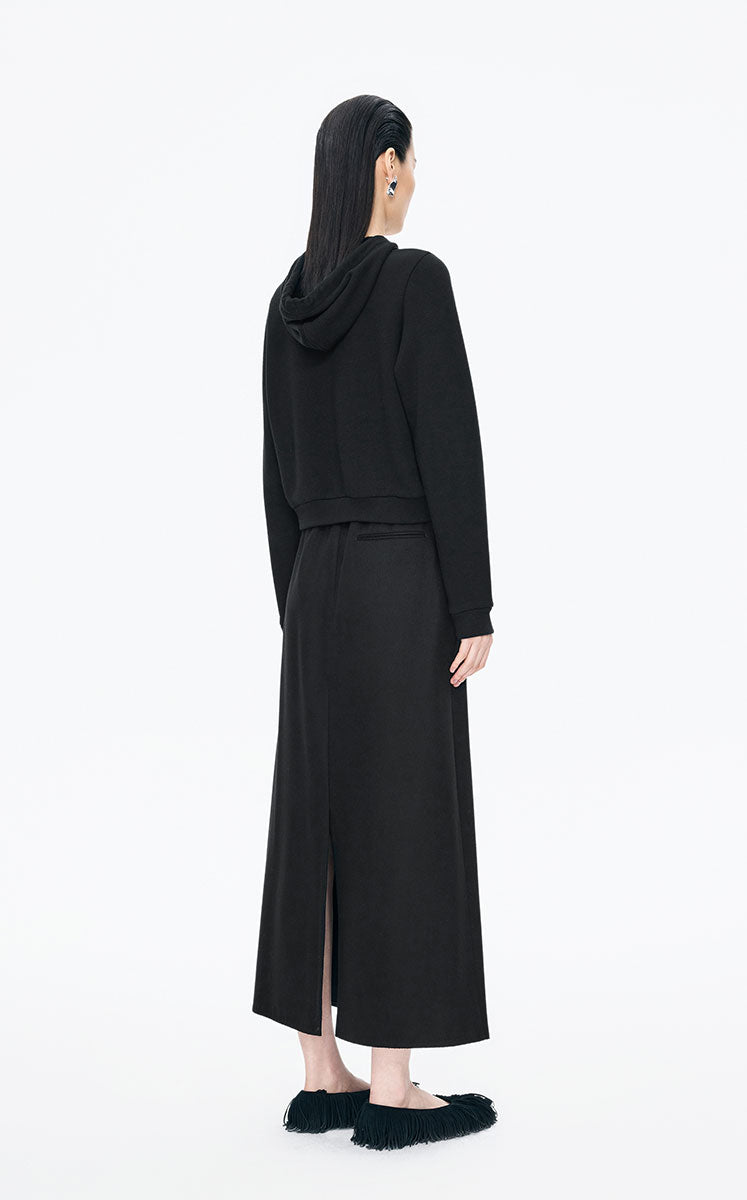 Skirt / JNBY Relax Wool-Cashmere Maxi Skirt