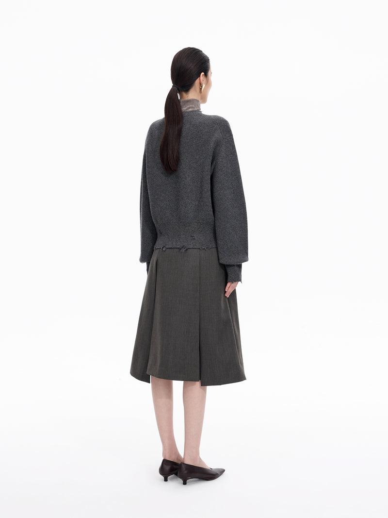 Cardigan / JNBY Wool Cashmere Blend Cropped Knit