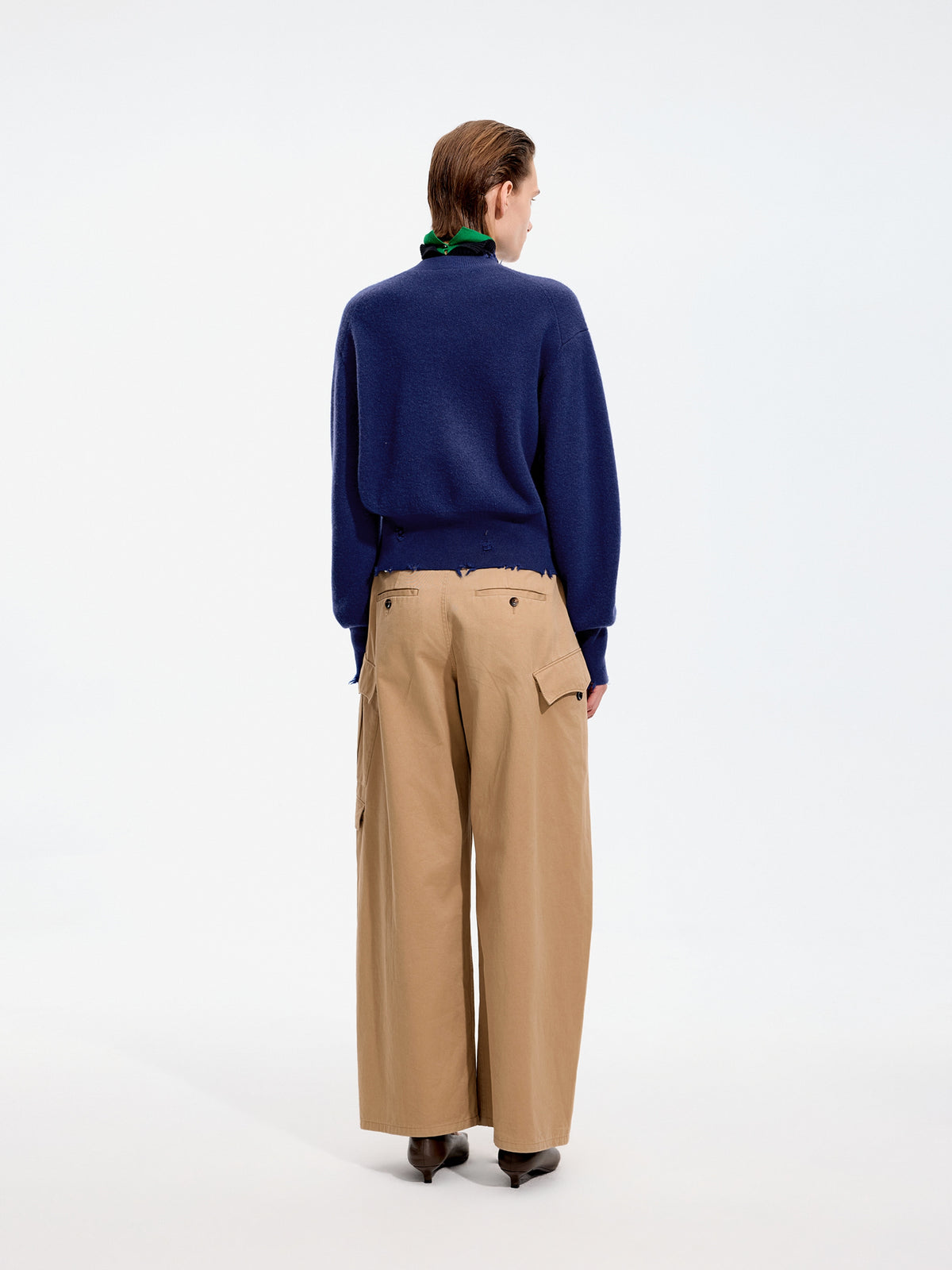 Cardigan / JNBY Wool Cashmere Blend Cropped Knit