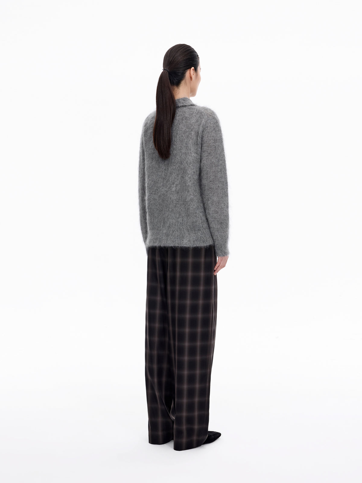 Sweater / JNBY Mohair Wool Blend Collared Pullover