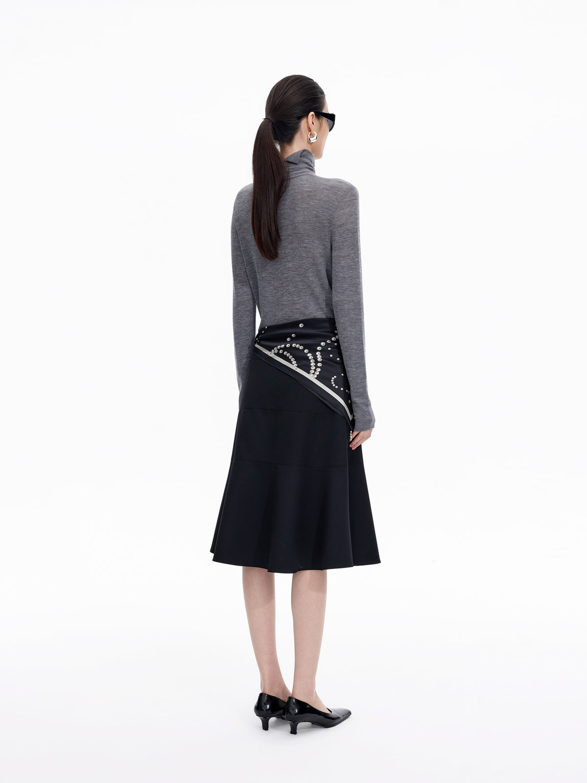 Sweater / JNBY Merino Wool Ribbed Turtleneck