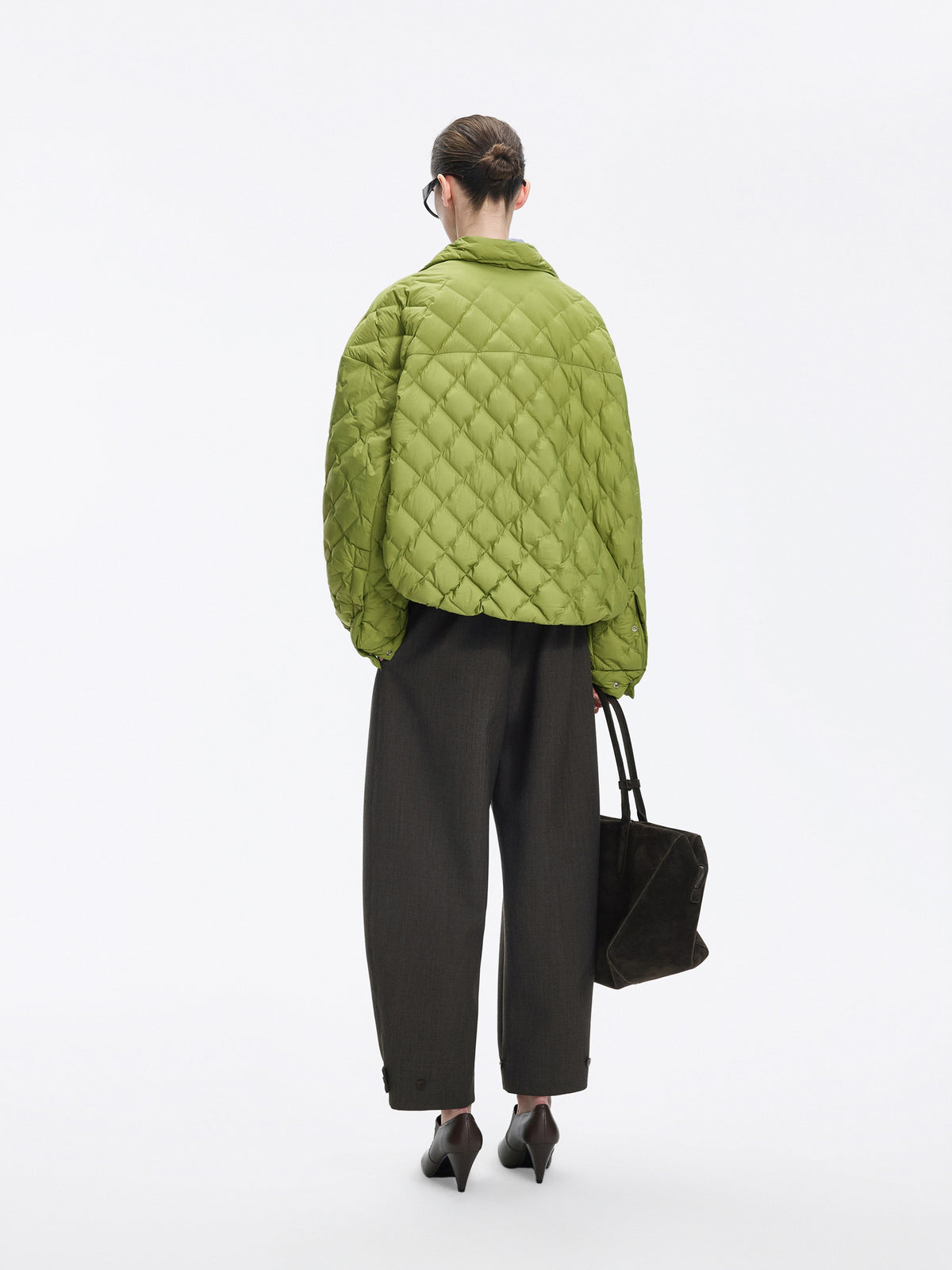 Jacket / JNBY Oversized Short Down Coat with 95% White Goose Down