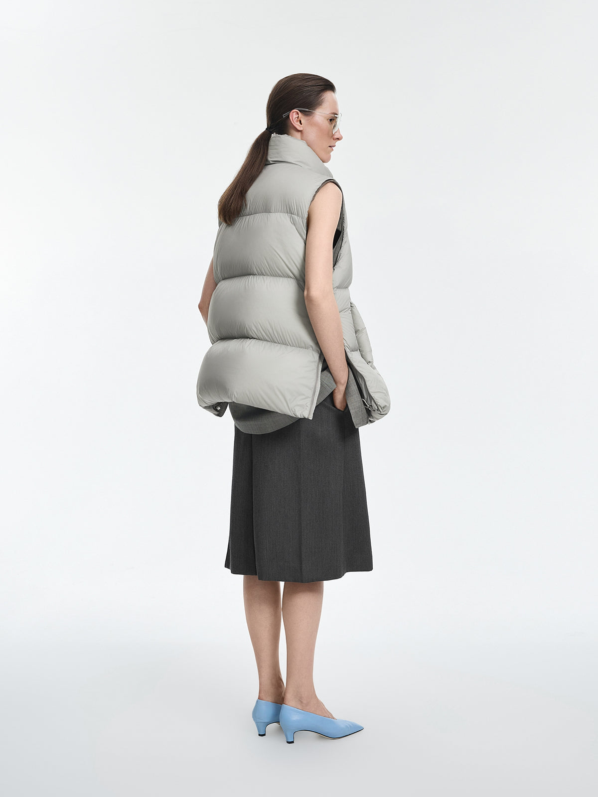 Vest / JNBY White Goose Down Nylon Vest