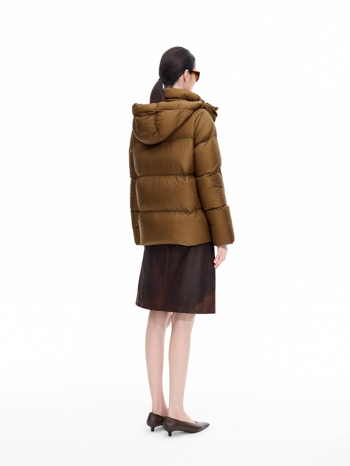 Down Jacket / JNBY 95% White Goose Down Short Puffer