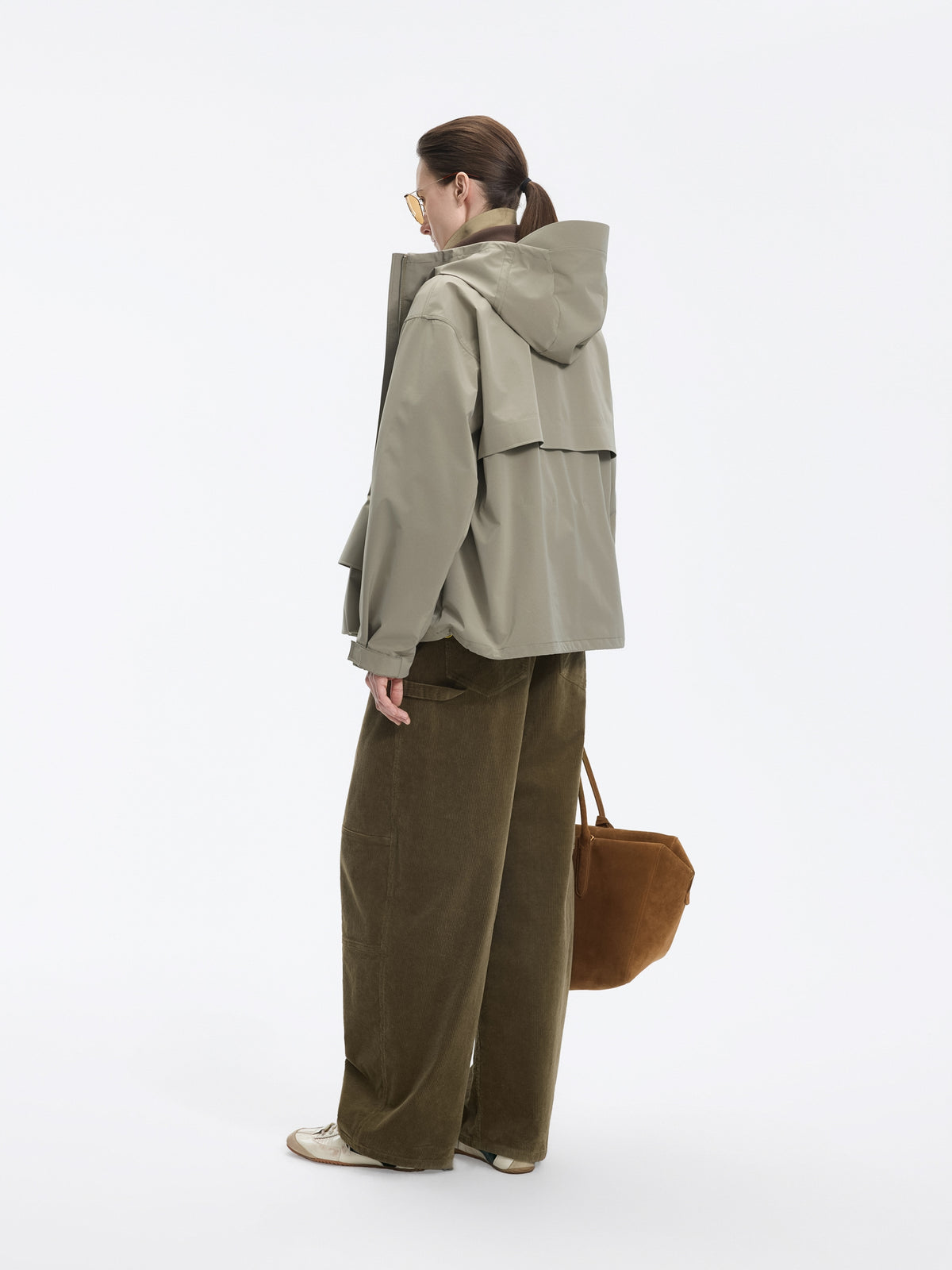 Pants / JNBY Cotton Corduroy Wide Leg Cargo Pants