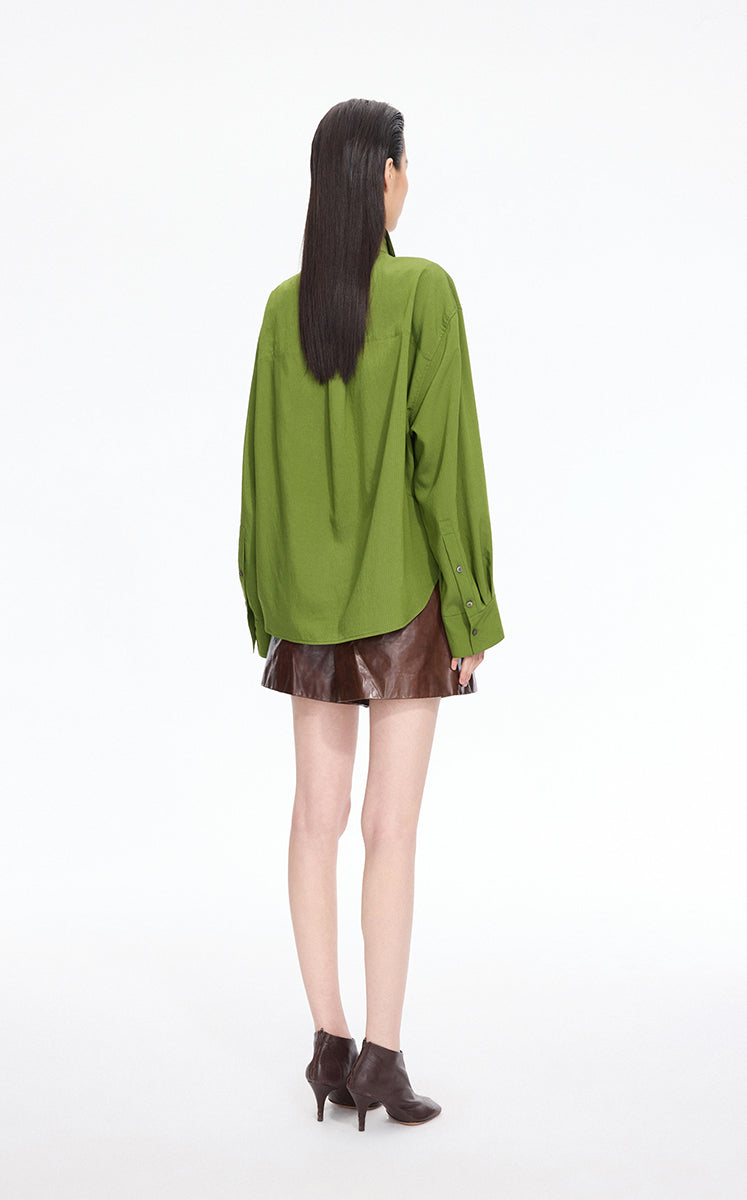 Shirt / JNBY Textured Oversized Long Sleeve Shirt