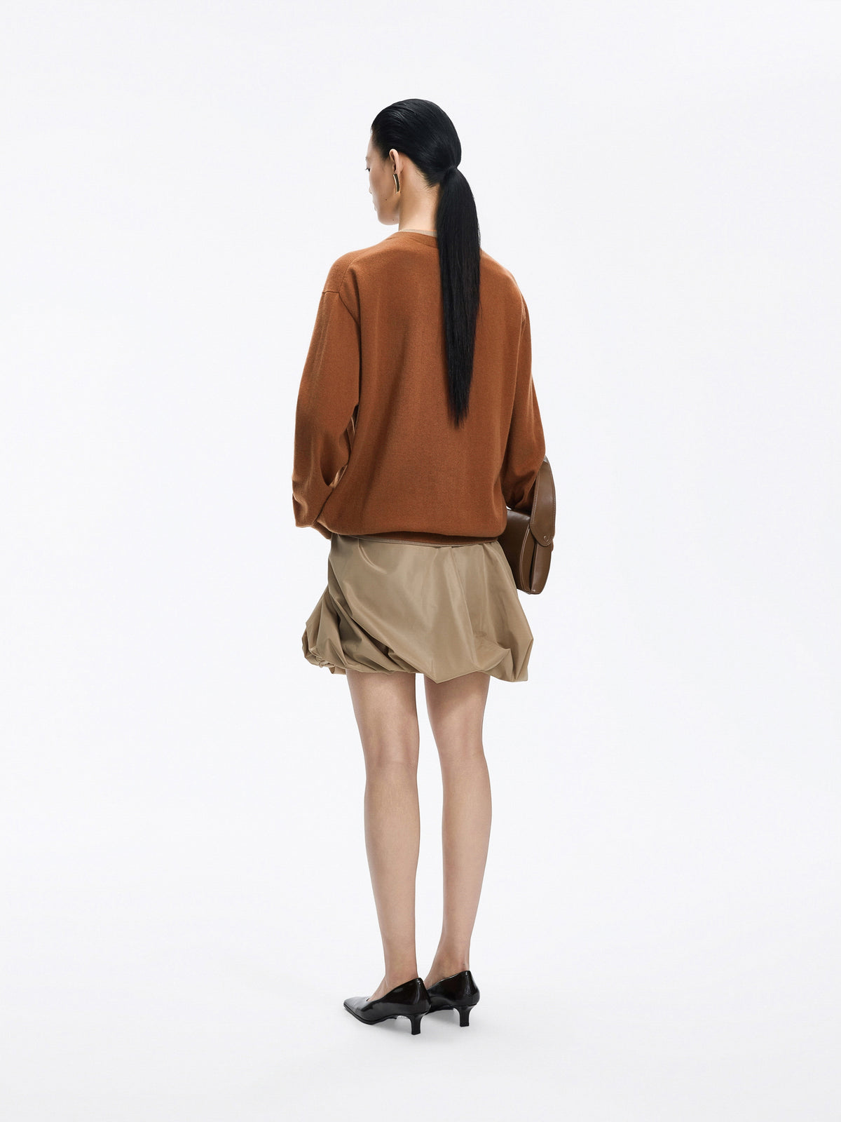 Sweater / JNBY Merino Wool Cashmere Blend V-Neck Pullover