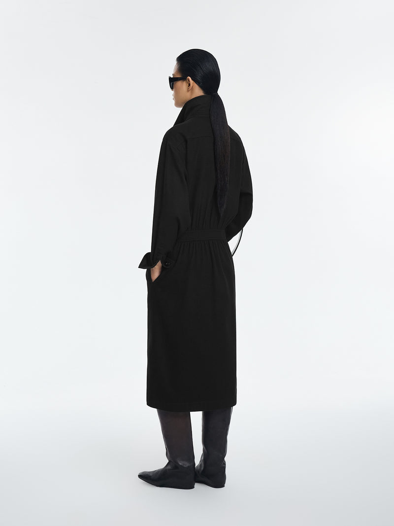Dress / JNBY Wool Cashmere T-Silhouette Long Dress