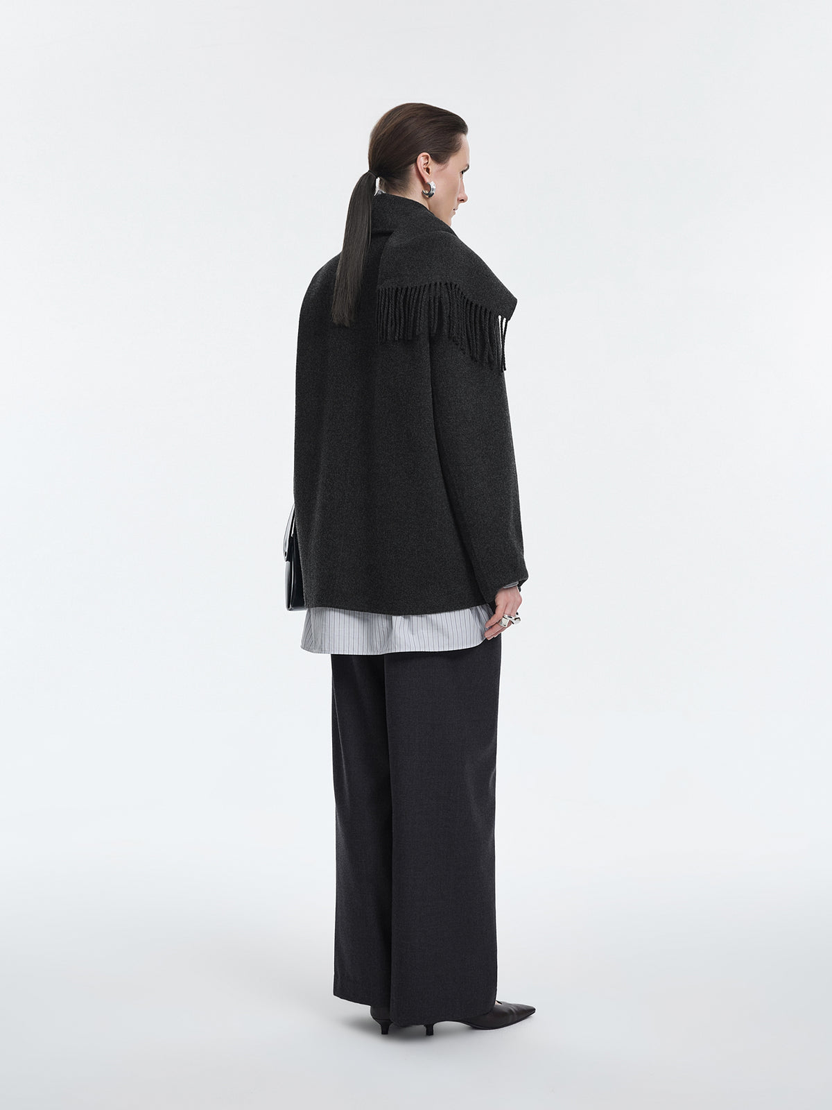 Coat / JNBY Wool Blend Double-Face Short Coat