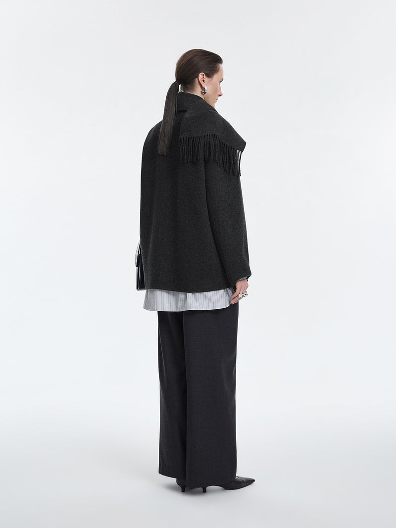 Coat / JNBY Wool Blend Double-Face Short Coat