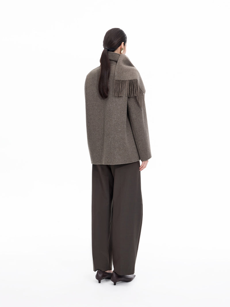 Coat / JNBY Wool Blend Double-Face Short Coat