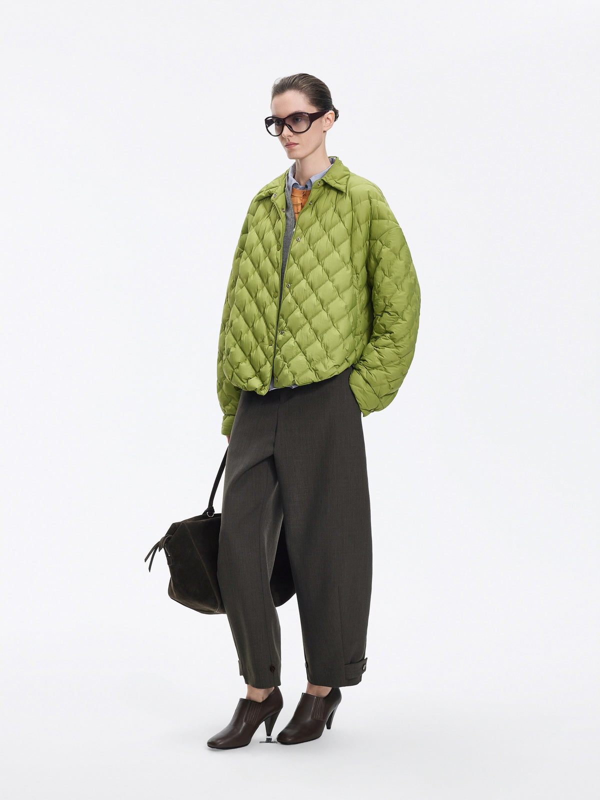 Jacket / JNBY Oversized Short Down Coat with 95% White Goose Down