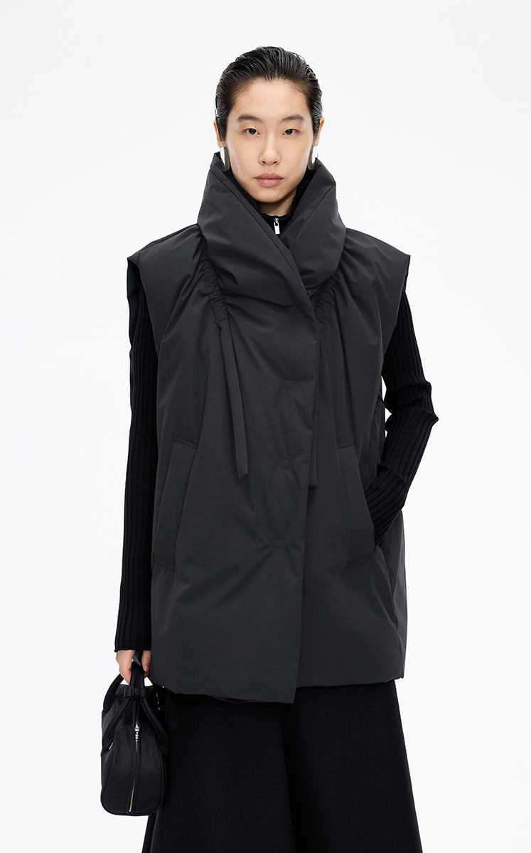 Down Vest / JNBY Waterproof Oversize Down Vest Black