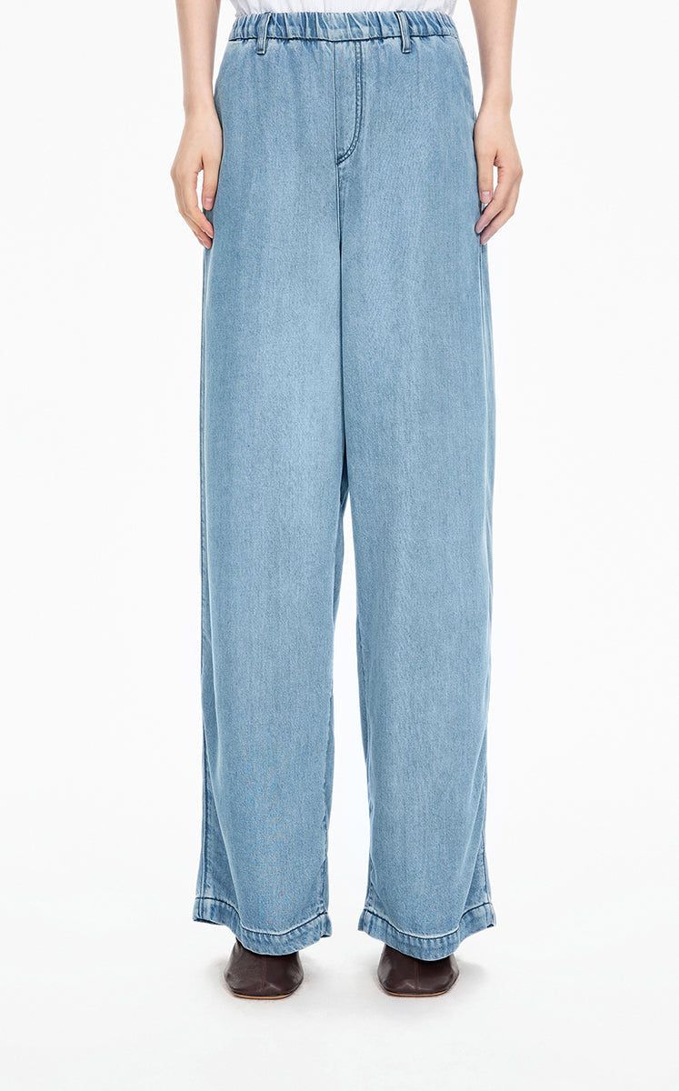 Pants / JNBY Eco-friendly Tencel Wide-Leg Jeans blue