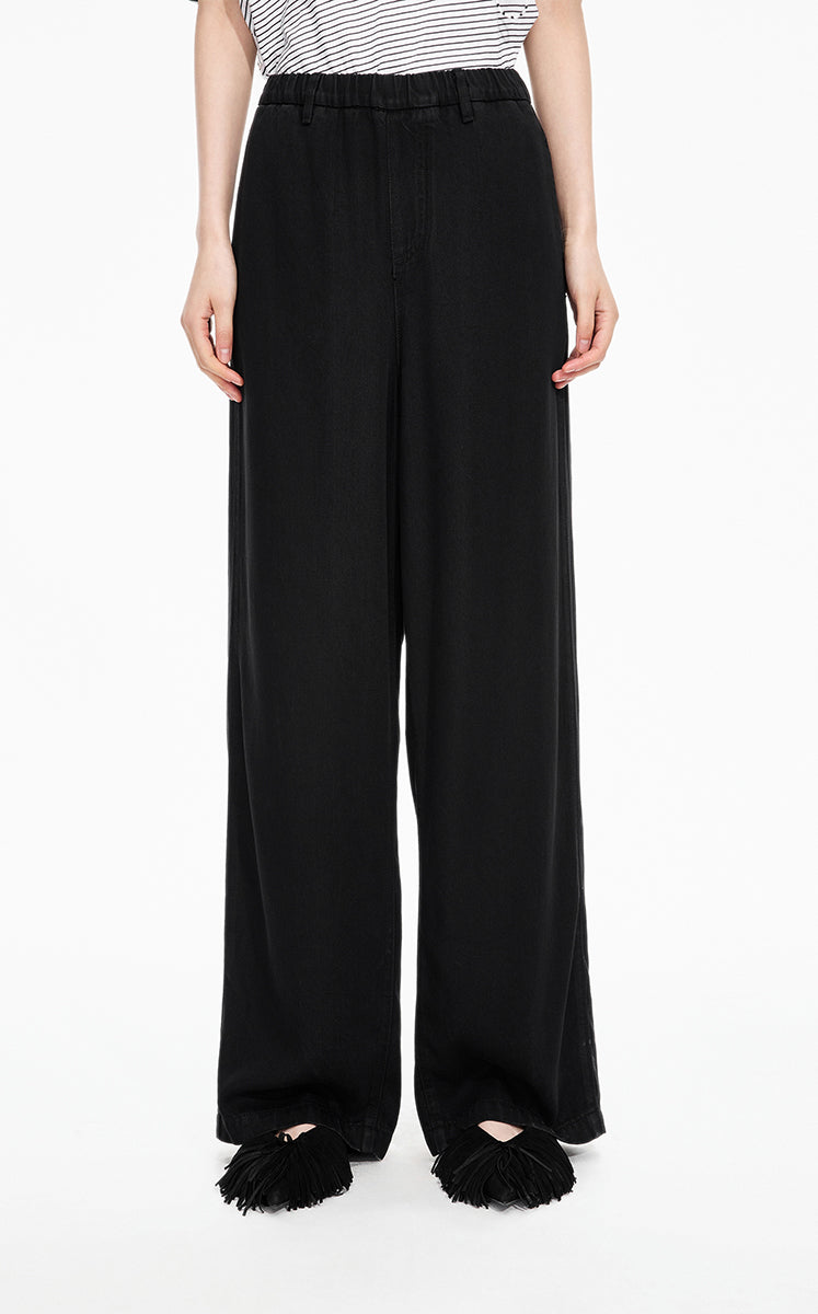 Pants / JNBY Eco-friendly Tencel Wide-Leg Jeans grey