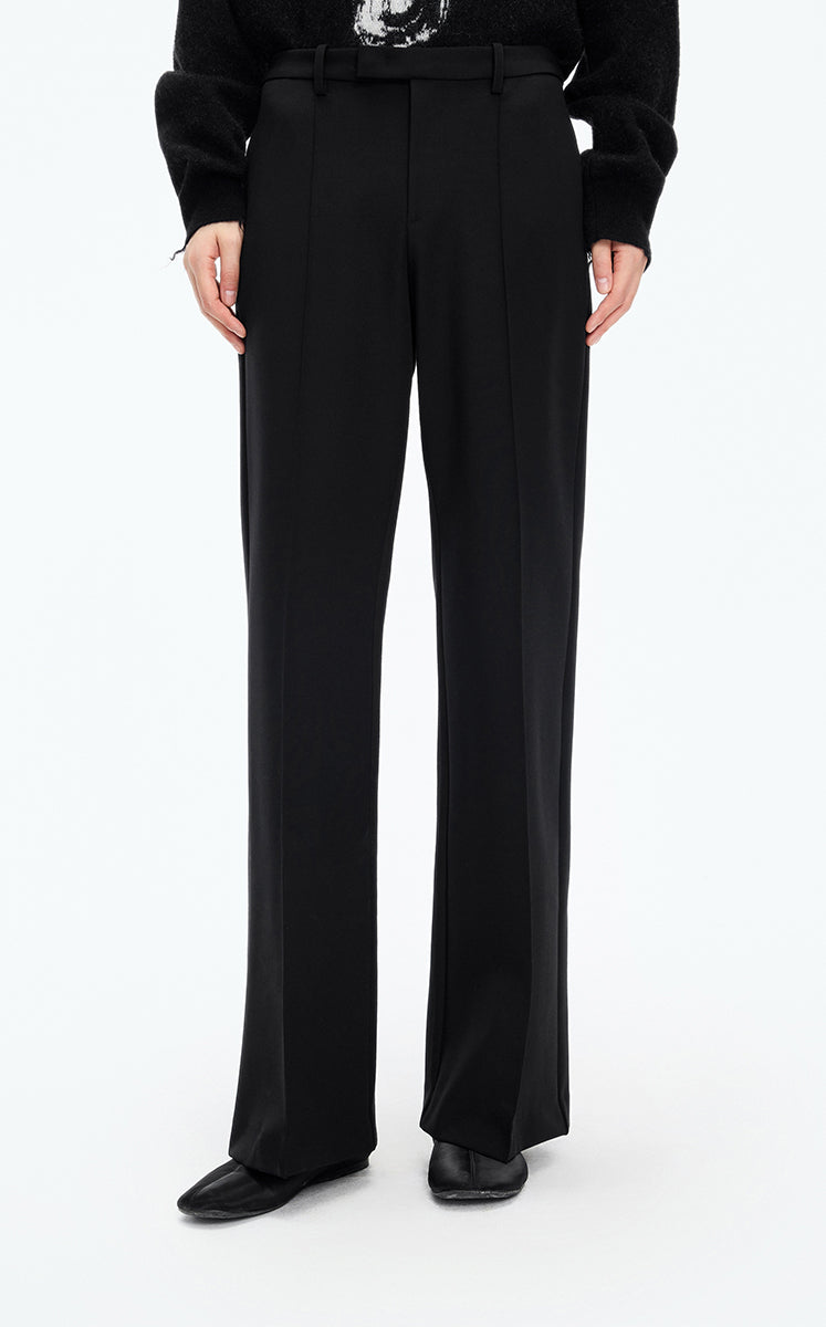 Pants / JNBY Flared Cuffed Blend Trousers Black