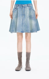 Skirt / JNBY A-Line Short Denim Skirt